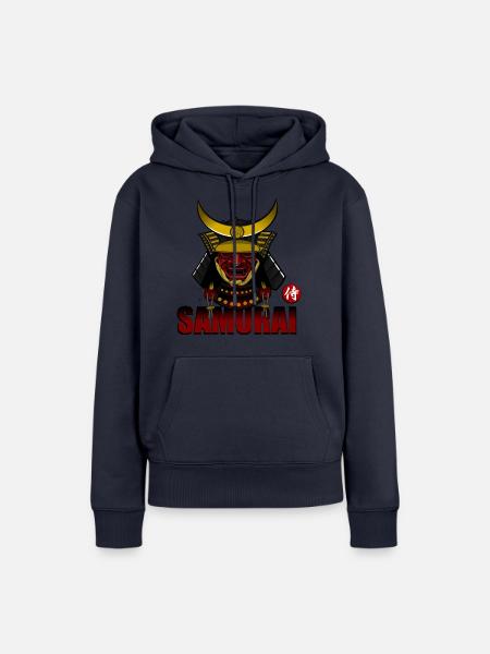 Samurai - Frauen Premium Bio Hoodie - Navy