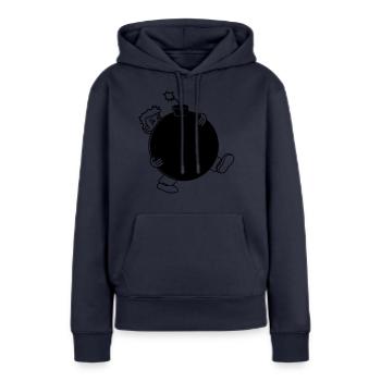 bombe d'explosion exploser tnt dynamite dangereux - Sweat à capuche Premium bio Femme - bleu marine - Devant - Julia (174cm)