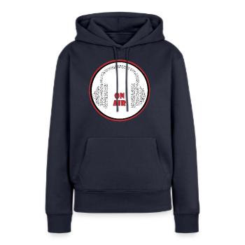 Musik Kopfhörer Aufnahme Hören Sprechen On Air - Frauen Premium Bio Hoodie - Navy - Vorne - Julia (174cm)