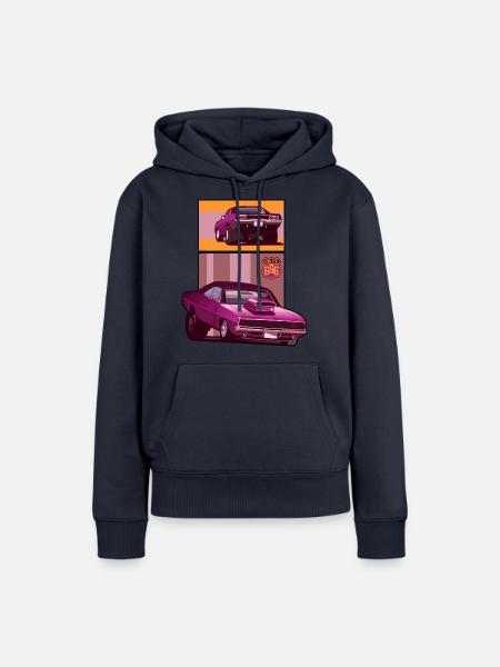 Route 666 - Frauen Premium Bio Hoodie - Navy
