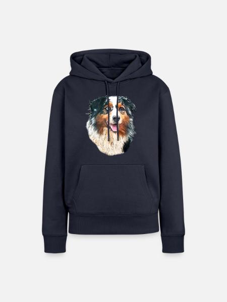 Aussie - Frauen Premium Bio Hoodie - Navy
