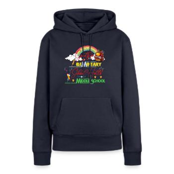 Hello Middle School Graduation Elementary School T - Women’s Premium Organic Hoodie - navy - Front - Julia (174cm)