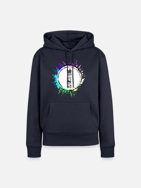 Spargel icon - Frauen Premium Bio Hoodie - Navy