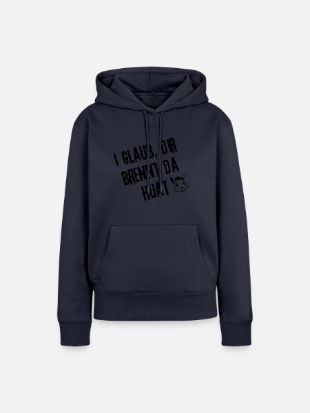 BrennenderHuat_Stylefrei | Redewendung - Frauen Premium Bio Hoodie - Navy