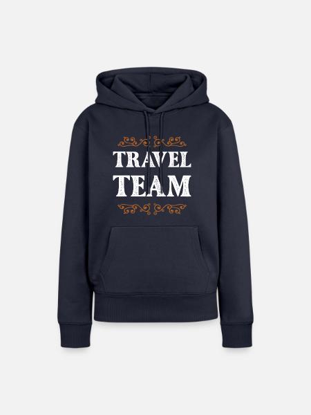 Travel Team - Frauen Premium Bio Hoodie - Navy