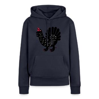middle-Finland - Women’s Premium Organic Hoodie - navy - Front - Julia (174cm)