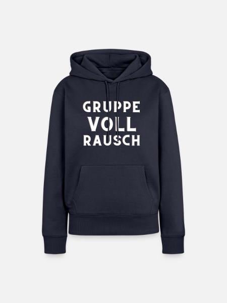 Gruppe Vollrausch - Frauen Premium Bio Hoodie - Navy