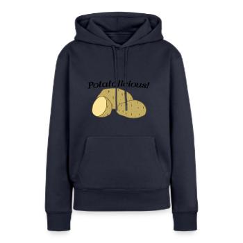 Kartoffelgemüse Gesundes Essen von Kartoffeln - Frauen Premium Bio Hoodie - Navy - Vorne - Julia (174cm)