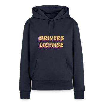 Fahrer lizenzierte Olivia Rodrigo - Frauen Premium Bio Hoodie - Navy - Vorne - Julia (174cm)