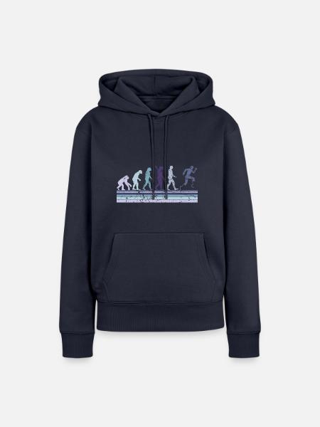 Evolution of Para Running - Frauen Premium Bio Hoodie - Navy