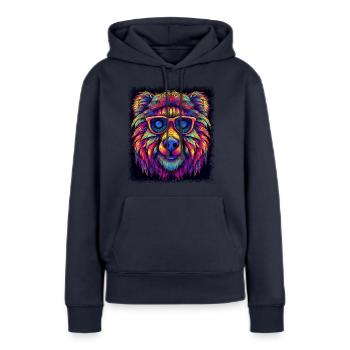animal birthday present family crest awesome - Frauen Premium Bio Hoodie - Navy - Vorne - Julia (174cm)