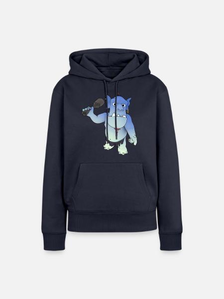 Troll - Frauen Premium Bio Hoodie - Navy