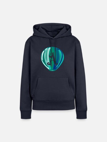 Kalligraphie Feder - Frauen Premium Bio Hoodie - Navy