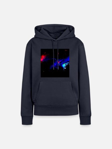 Weltraum Auto - Frauen Premium Bio Hoodie - Navy