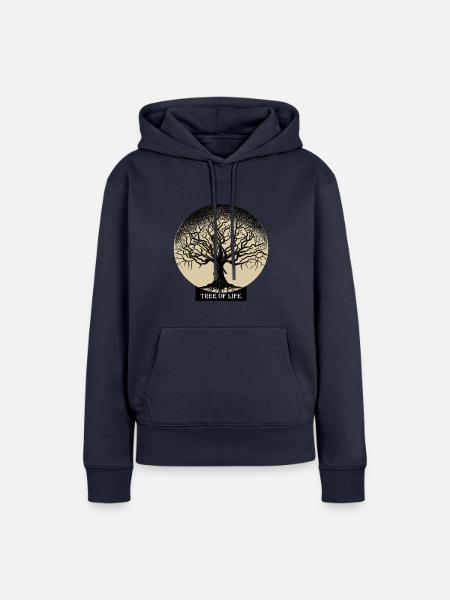 Baum des Lebens - Frauen Premium Bio Hoodie - Navy