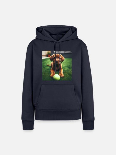 Brown Labby - Frauen Premium Bio Hoodie - Navy