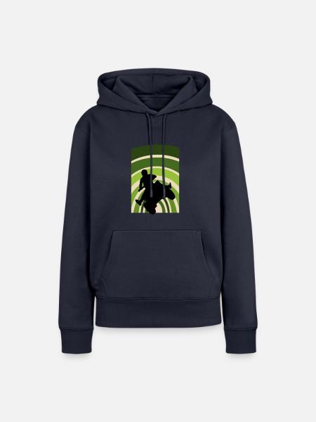Stunt Stuntman - Frauen Premium Bio Hoodie - Navy