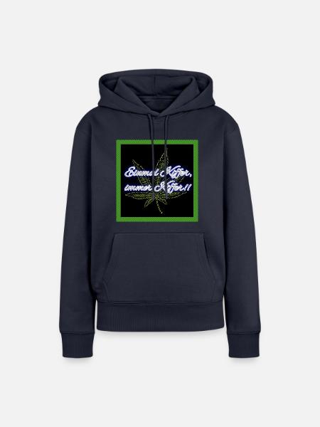 Einmal Kiffer, immer Kiffer!! - Frauen Premium Bio Hoodie - Navy