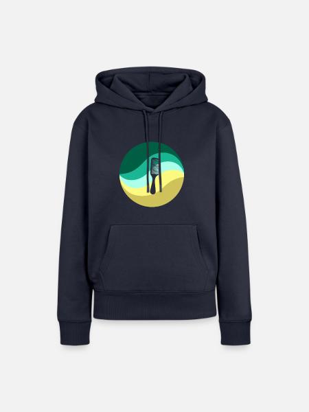 Friseur Kamm - Frauen Premium Bio Hoodie - Navy