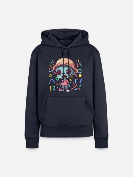 Zombie Jäger Zombieapokalypse - Frauen Premium Bio Hoodie - Navy
