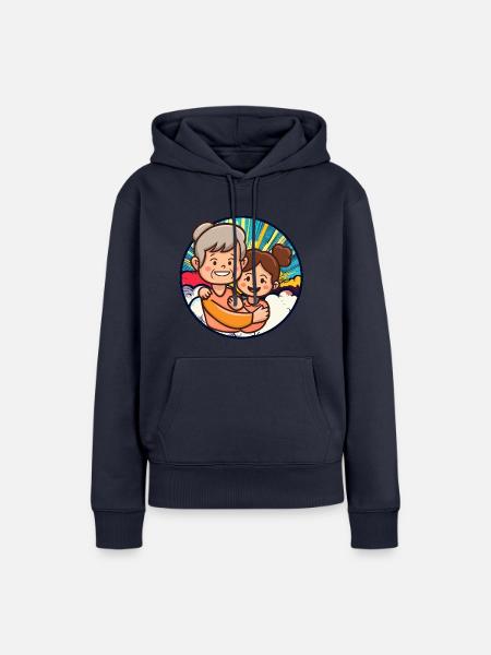 Oma Großmama - Frauen Premium Bio Hoodie - Navy