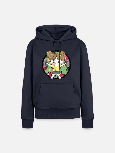Training Fitnesstrainer - Frauen Premium Bio Hoodie - Navy