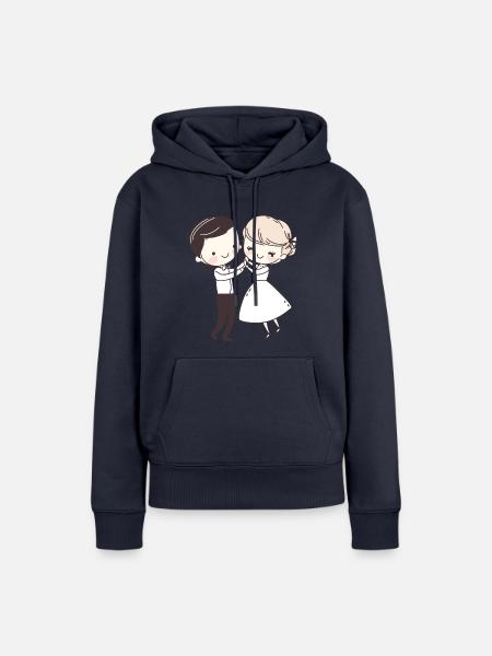 Tanzen Walzer - Frauen Premium Bio Hoodie - Navy