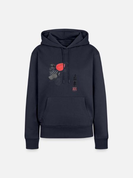 Koi-Karpfen - Frauen Premium Bio Hoodie - Navy