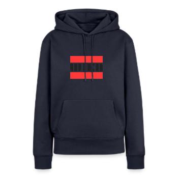 Wien! - Frauen Premium Bio Hoodie - Navy - Vorne - Julia (174cm)