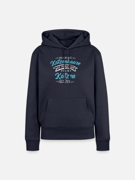 Katzenfreund - Frauen Premium Bio Hoodie - Navy