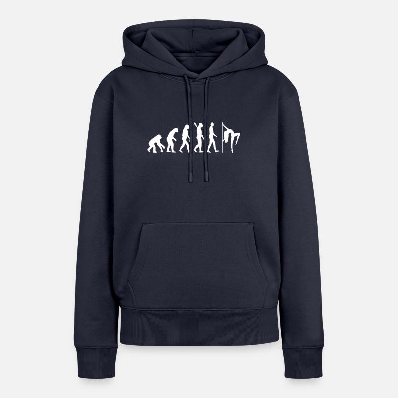 Pole dance Evolution - Sweat à capuche Premium bio Femme - bleu marine