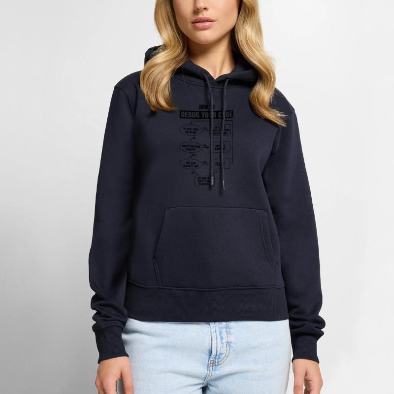 Programming Code Coding Funny Debug Gift Women’s Premium Organic Hoodie