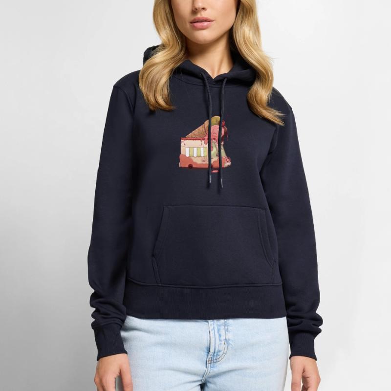 Crème glacée Sweat à capuche Premium bio Femme