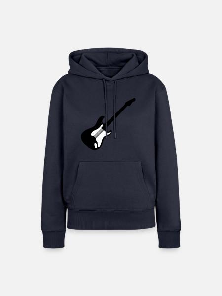 Gitarre - Frauen Premium Bio Hoodie - Navy