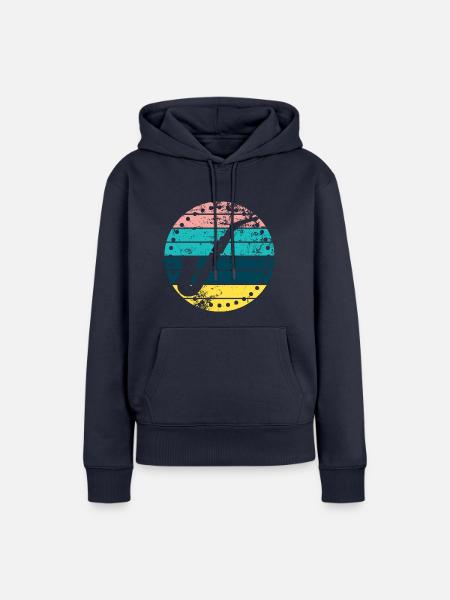 Saxofon - Frauen Premium Bio Hoodie - Navy