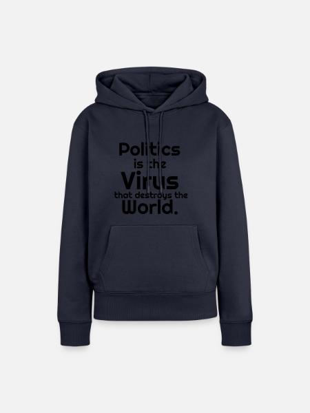 Politics - Frauen Premium Bio Hoodie - Navy