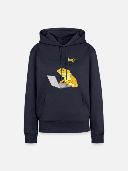 Eidechsen-Kodierung - Frauen Premium Bio Hoodie - Navy