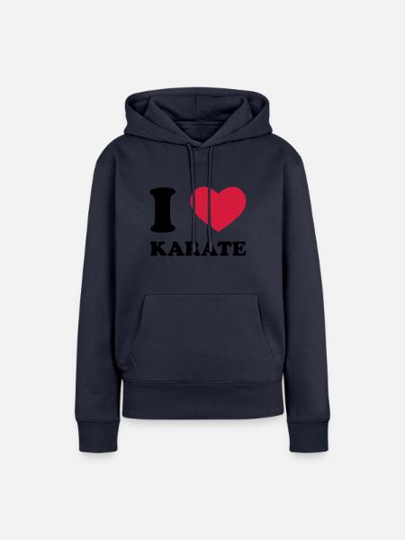 Karate - Frauen Premium Bio Hoodie - Navy