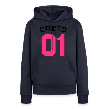 Best Mom - Frauen Premium Bio Hoodie - Navy - Vorne - Julia (174cm)