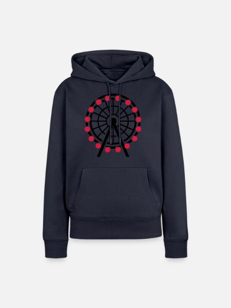 Riesenrad - Frauen Premium Bio Hoodie - Navy