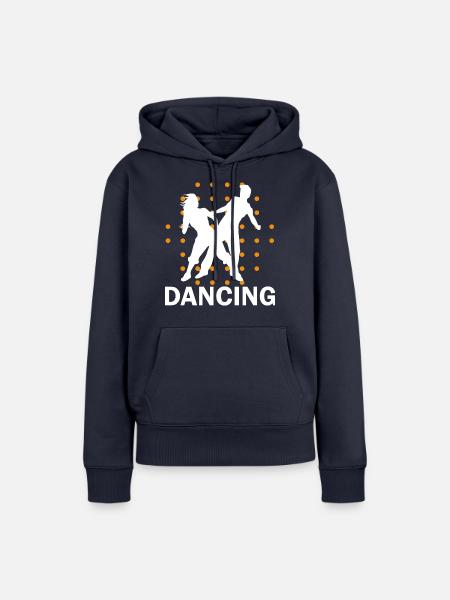 Dancing Dance Music - Frauen Premium Bio Hoodie - Navy
