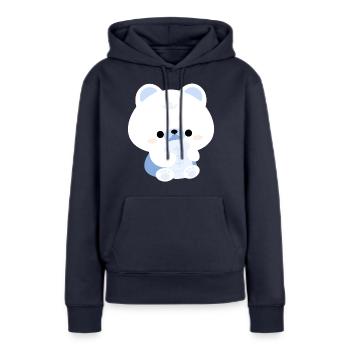 Eisbär Kleinkind - Frauen Premium Bio Hoodie - Navy - Vorne - Julia (174cm)