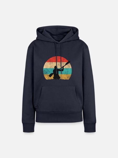 Paddeln - Frauen Premium Bio Hoodie - Navy
