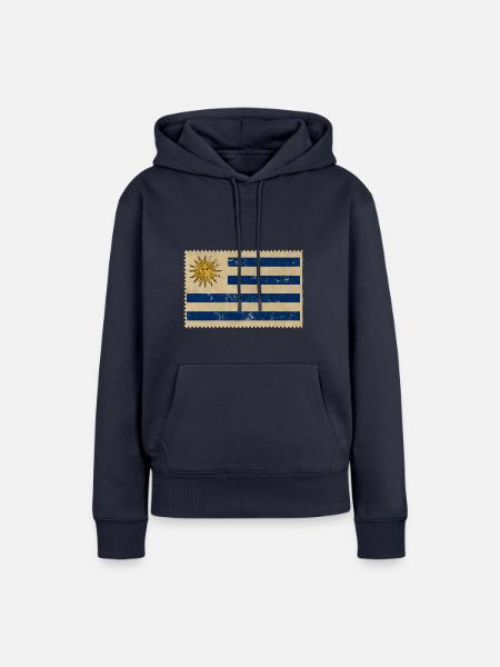 Uruguay - Frauen Premium Bio Hoodie - Navy