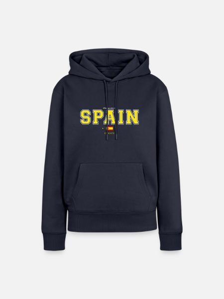 Spain - Frauen Premium Bio Hoodie - Navy