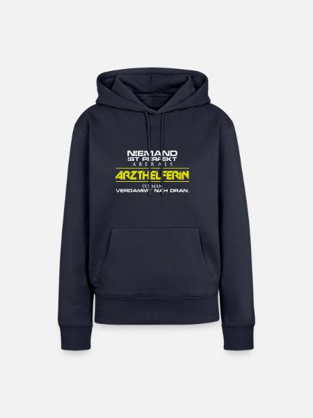 Arzthelferin - Frauen Premium Bio Hoodie - Navy