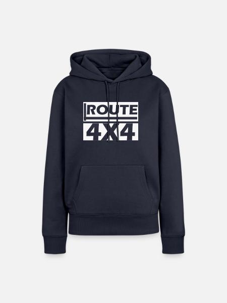 Route 4x4 - Frauen Premium Bio Hoodie - Navy
