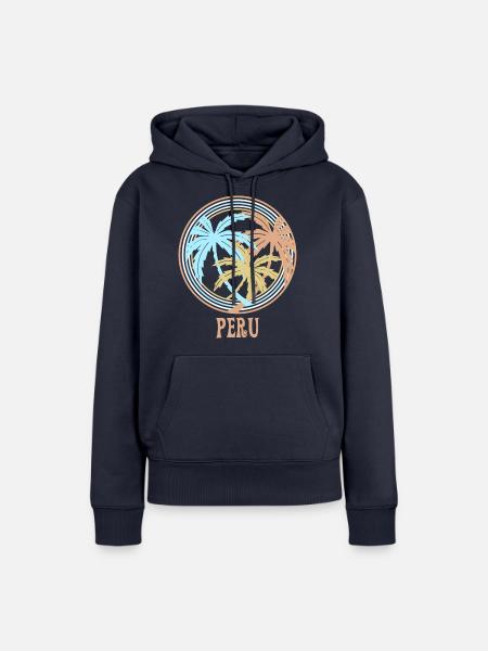 Peru - Frauen Premium Bio Hoodie - Navy