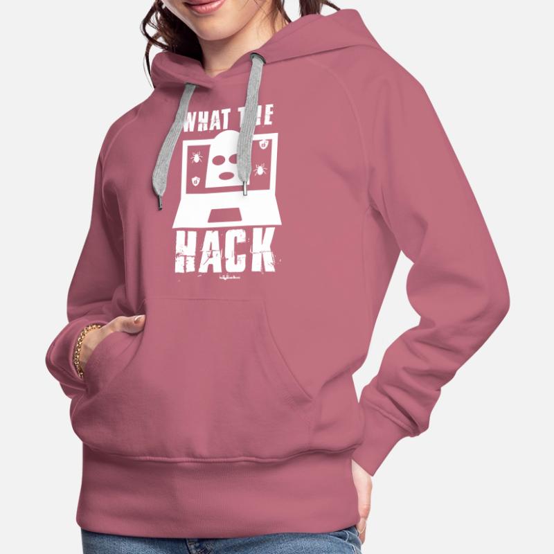Lustig, was der Hack Hacker oder Computer Geek Geschenk Frauen Premium Bio Hoodie