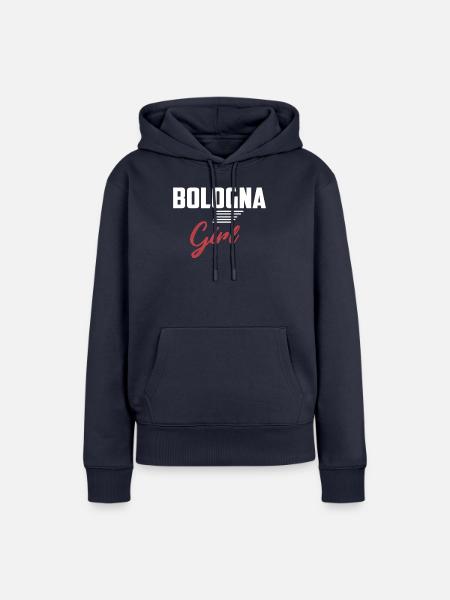 Bologna Girl - Frauen Premium Bio Hoodie - Navy